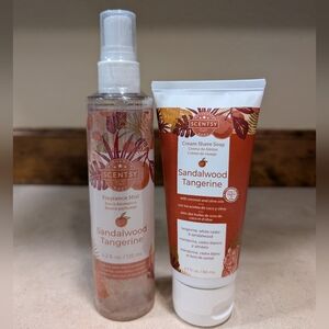 Sandalwood Tangerine Body Spray and Shaving Cream
